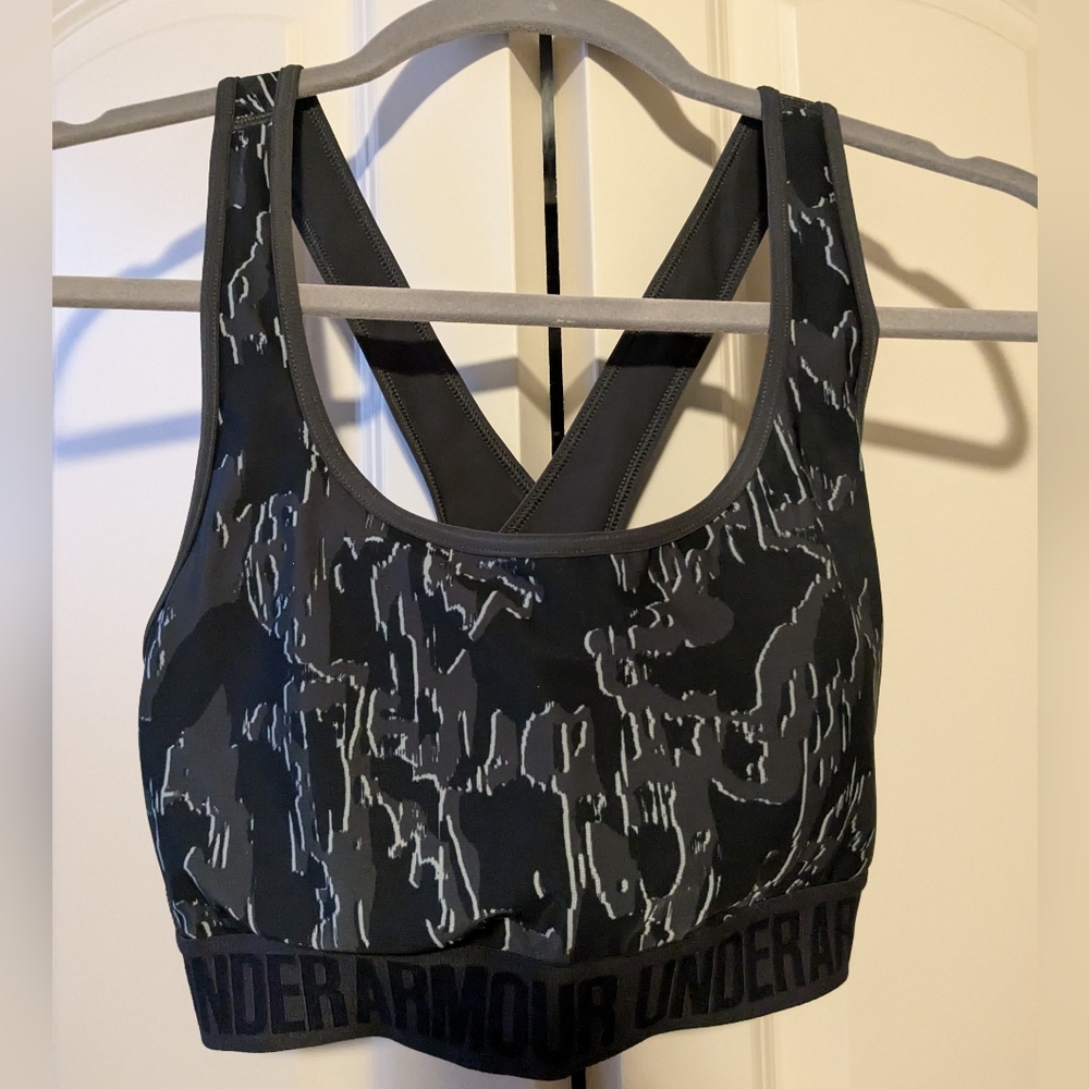 Under Armour Mid Crossback Sports Bra Size Large
